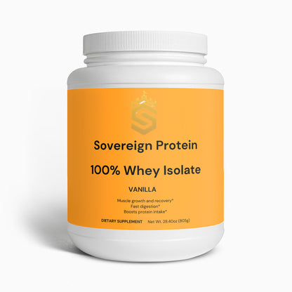 Sovereign Protein: Advanced 100% Whey Protein Isolate (Vanilla)